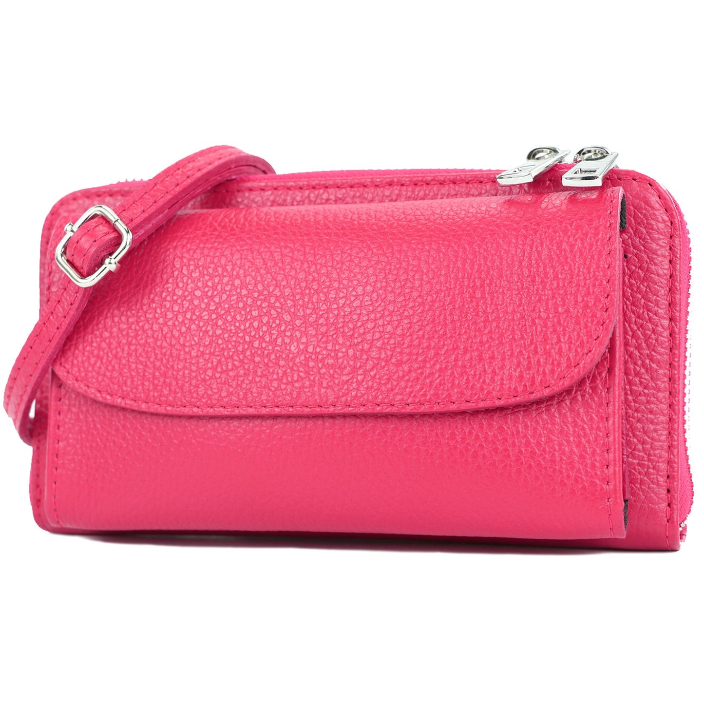 modamoda de - P05 - ital. Damen Handytasche Geldbörse Echtleder