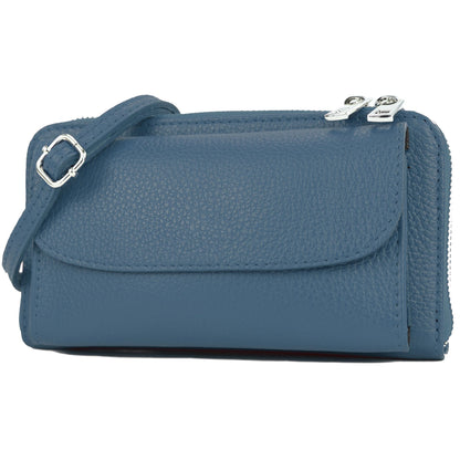 modamoda de - P05 - ital. Damen Handytasche Geldbörse Echtleder