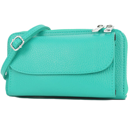 modamoda de - P05 - ital. Damen Handytasche Geldbörse Echtleder