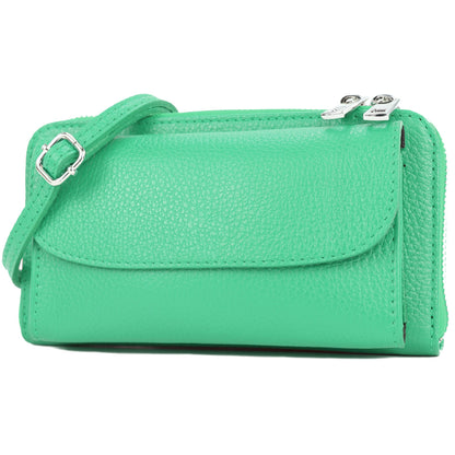 modamoda de - P05 - ital. Damen Handytasche Geldbörse Echtleder