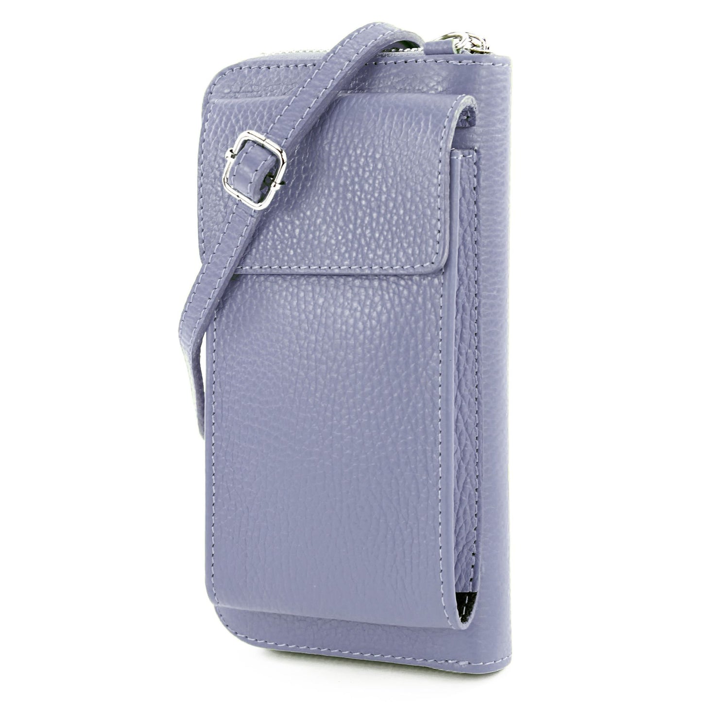 modamoda de P06 Damen Leder Umhängetasche Geldbörse Handytasche 6,5 Zoll handmade in Italy
