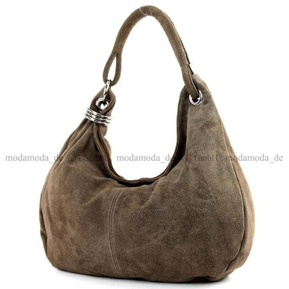 modamoda de - T02 - ital Shopper aus Wildleder Groß