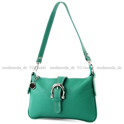 modamoda de - T05 -  ital Citytasche Umhängetasche Klein aus Leder
