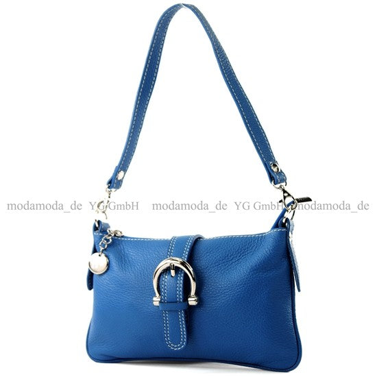 modamoda de - T05 -  ital Citytasche Umhängetasche Klein aus Leder