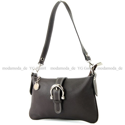 modamoda de - T05 -  ital Citytasche Umhängetasche Klein aus Leder