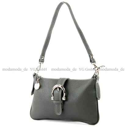 modamoda de - T05 -  ital Citytasche Umhängetasche Klein aus Leder
