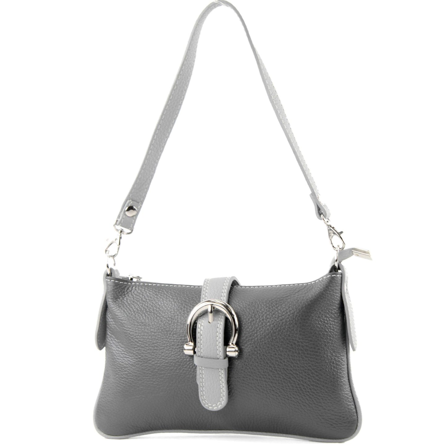 modamoda de - T05 -  ital Citytasche Umhängetasche Klein aus Leder