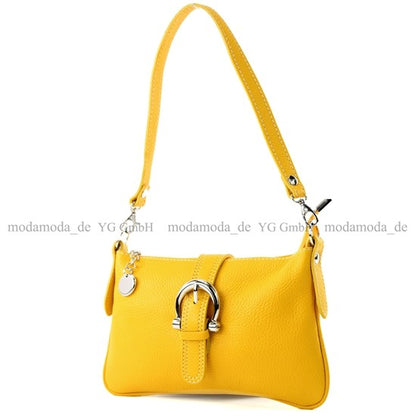 modamoda de - T05 -  ital Citytasche Umhängetasche Klein aus Leder