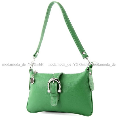 modamoda de - T05 -  ital Citytasche Umhängetasche Klein aus Leder