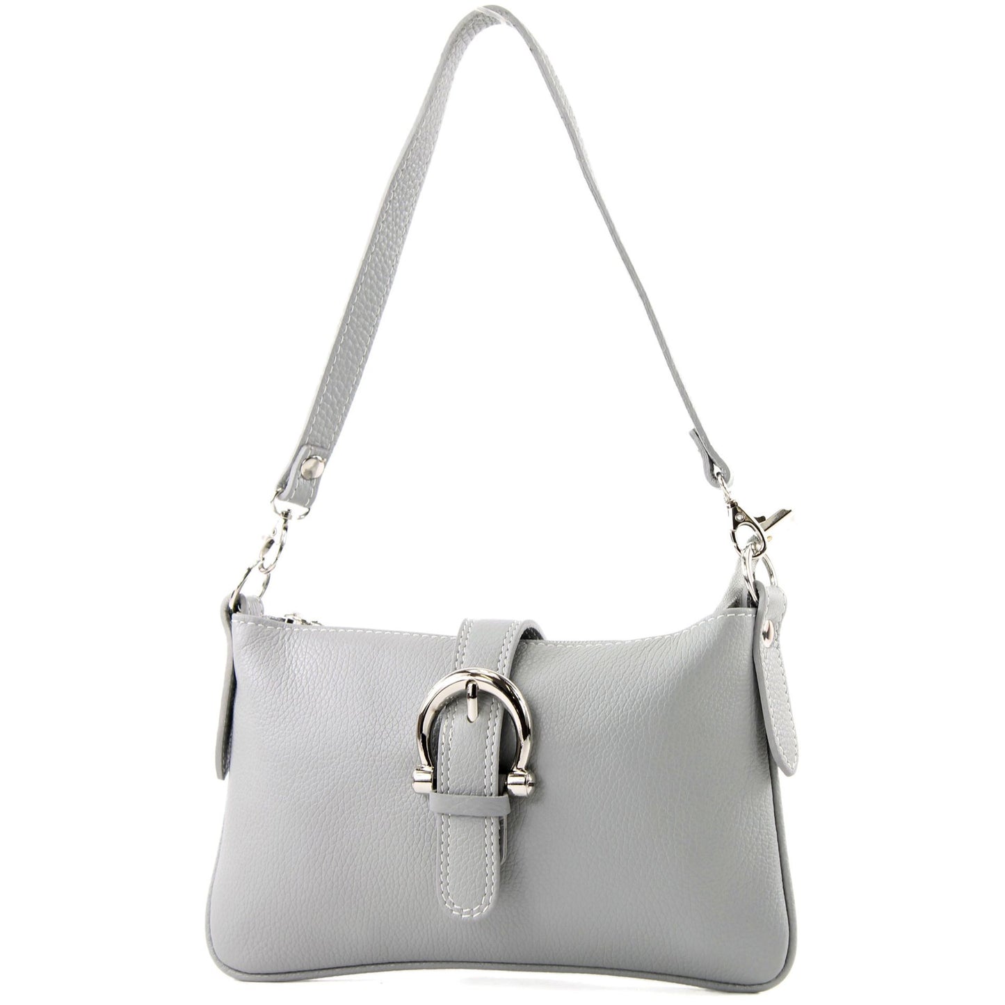modamoda de - T05 -  ital Citytasche Umhängetasche Klein aus Leder