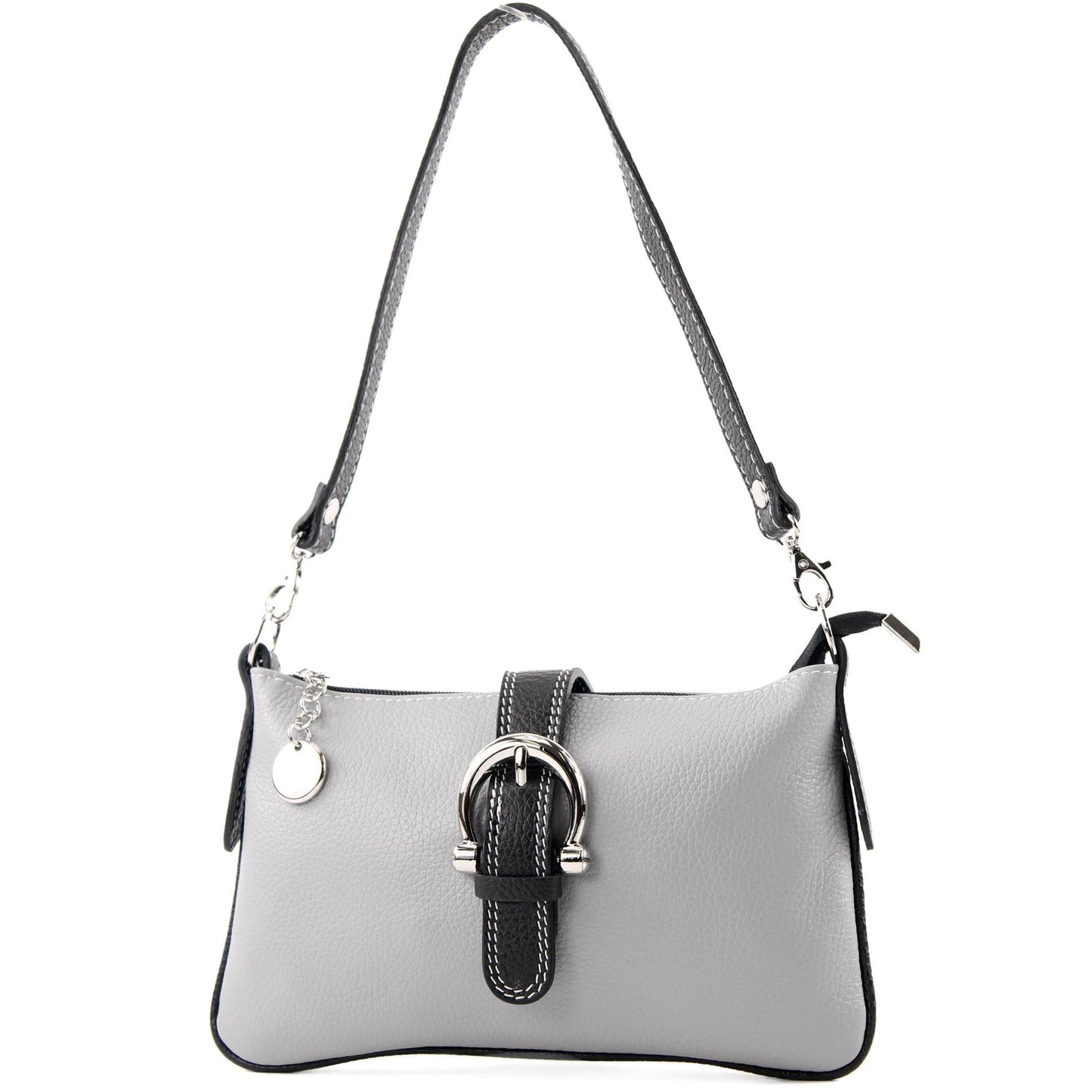 modamoda de - T05 -  ital Citytasche Umhängetasche Klein aus Leder