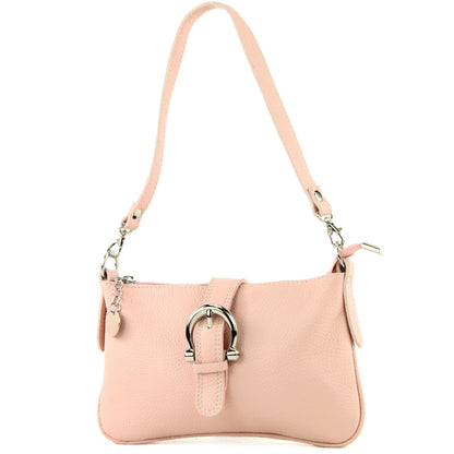 modamoda de - T05 -  ital Citytasche Umhängetasche Klein aus Leder