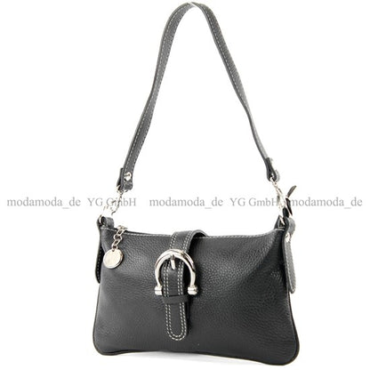 modamoda de - T05 -  ital Citytasche Umhängetasche Klein aus Leder