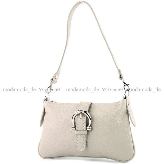 modamoda de - T05 -  ital Citytasche Umhängetasche Klein aus Leder