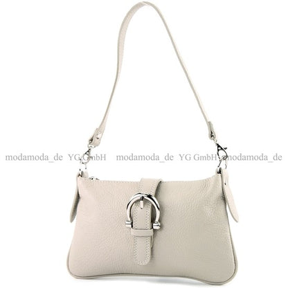 modamoda de - T05 -  ital Citytasche Umhängetasche Klein aus Leder