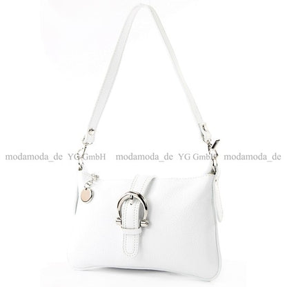 modamoda de - T05 -  ital Citytasche Umhängetasche Klein aus Leder
