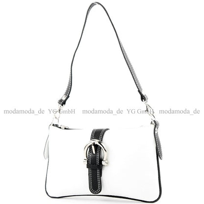modamoda de - T05 -  ital Citytasche Umhängetasche Klein aus Leder