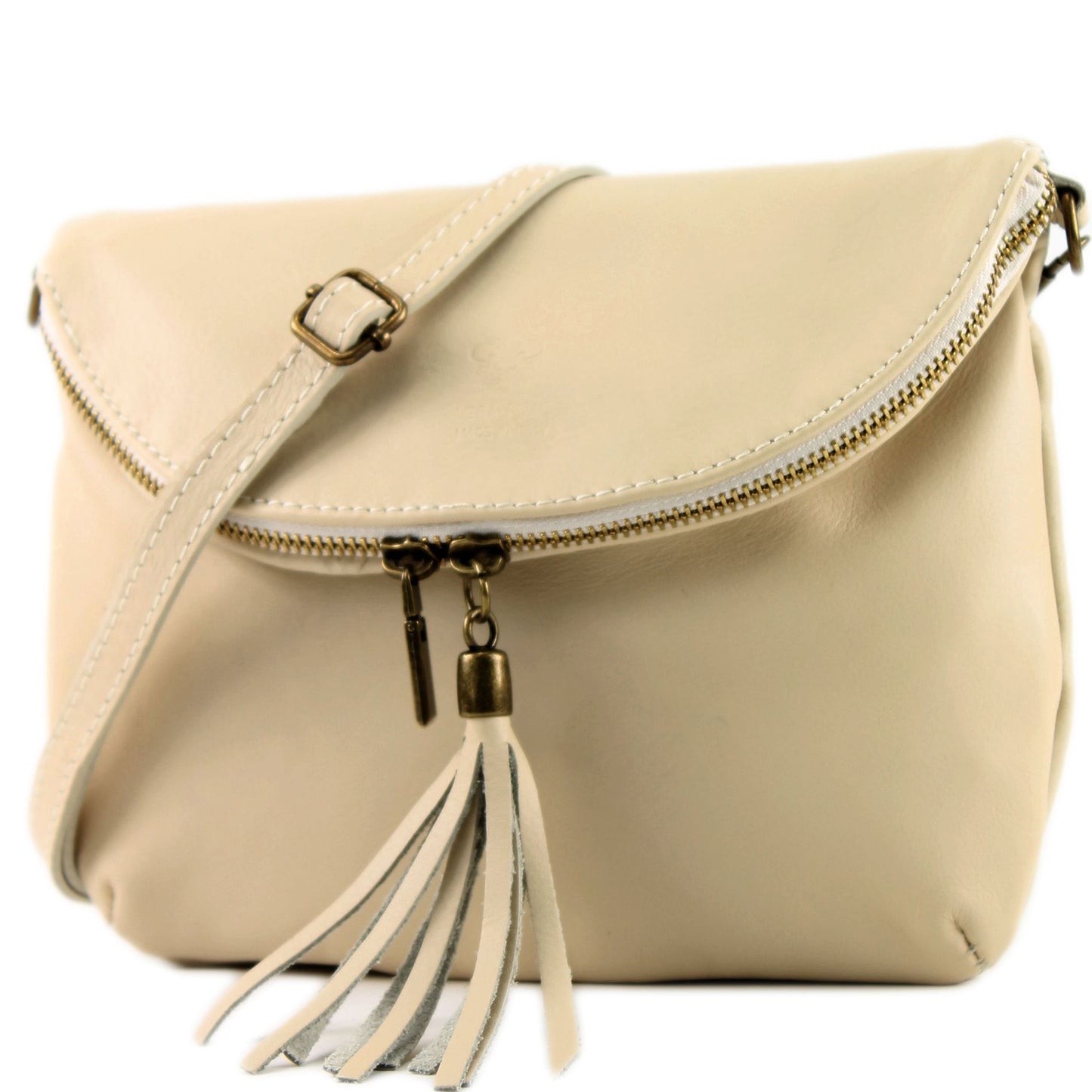 modamoda de T07 / T139 Damen Leder Umhängetasche, Klein, 2 Modelle, handmade in Italy