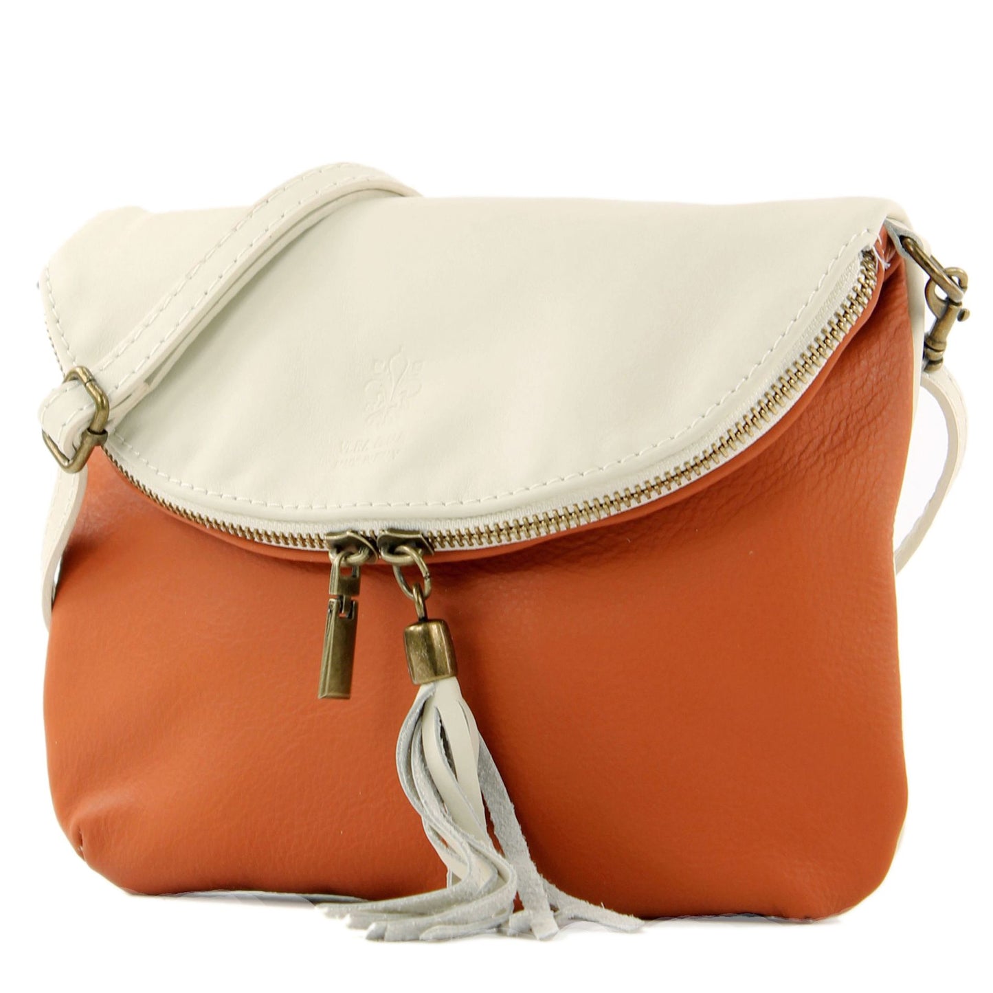 modamoda de T07 / T139 Damen Leder Umhängetasche, Klein, 2 Modelle, handmade in Italy