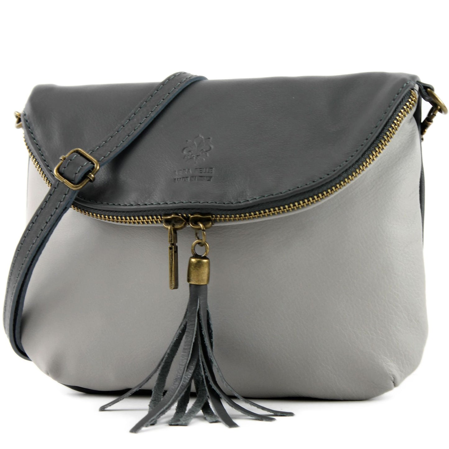 modamoda de T07 / T139 Damen Leder Umhängetasche, Klein, 2 Modelle, handmade in Italy