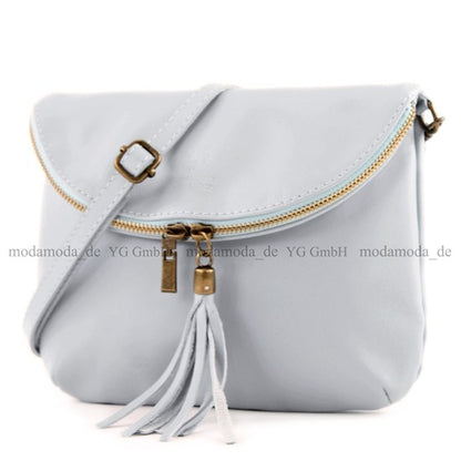 modamoda de T07 / T139 Damen Leder Umhängetasche, Klein, 2 Modelle, handmade in Italy