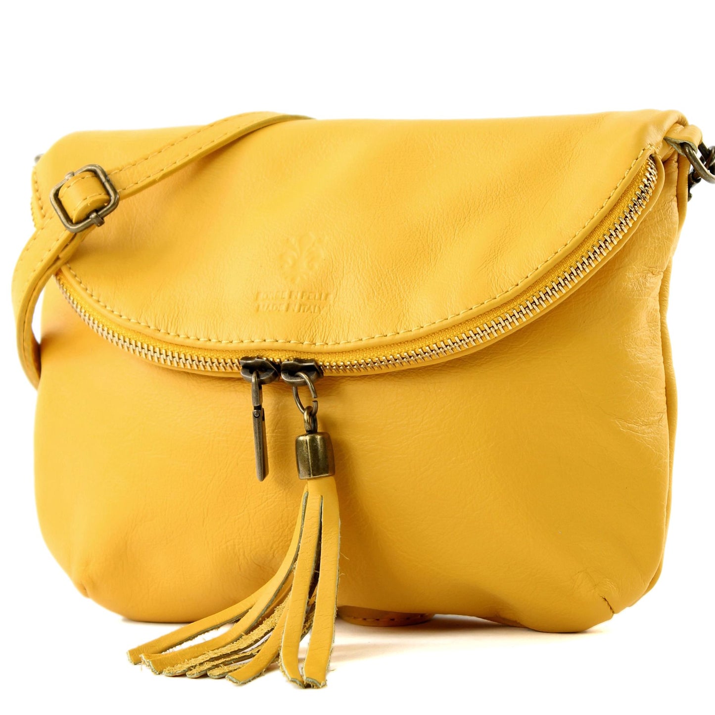 modamoda de T07 / T139 Damen Leder Umhängetasche, Klein, 2 Modelle, handmade in Italy
