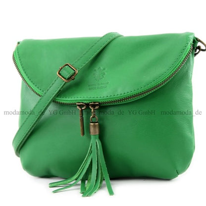 modamoda de T07 / T139 Damen Leder Umhängetasche, Klein, 2 Modelle, handmade in Italy