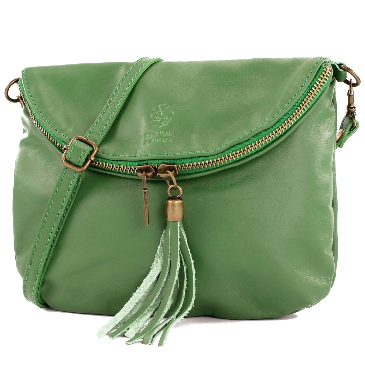 modamoda de T07 / T139 Damen Leder Umhängetasche, Klein, 2 Modelle, handmade in Italy