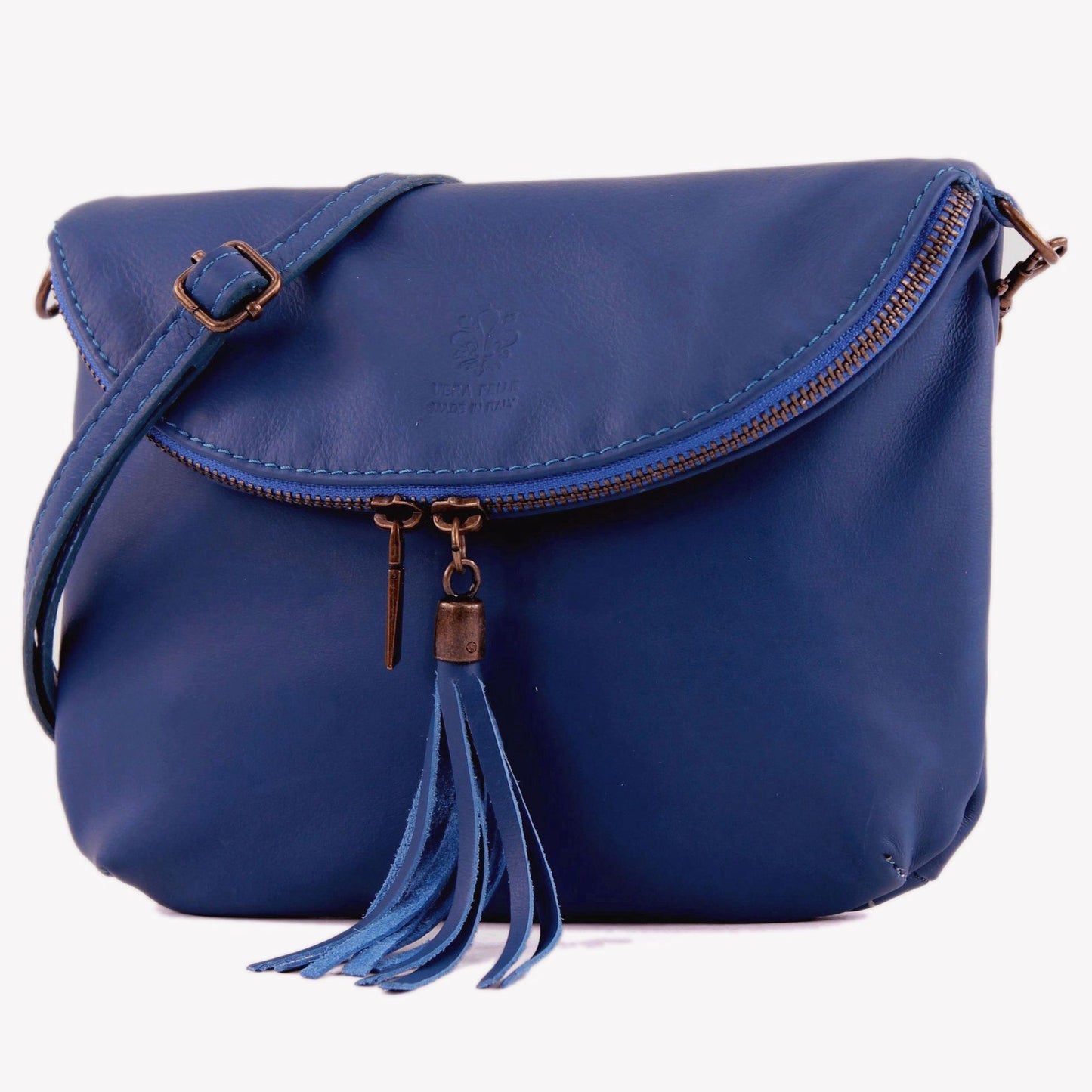 modamoda de T07 / T139 Damen Leder Umhängetasche, Klein, 2 Modelle, handmade in Italy