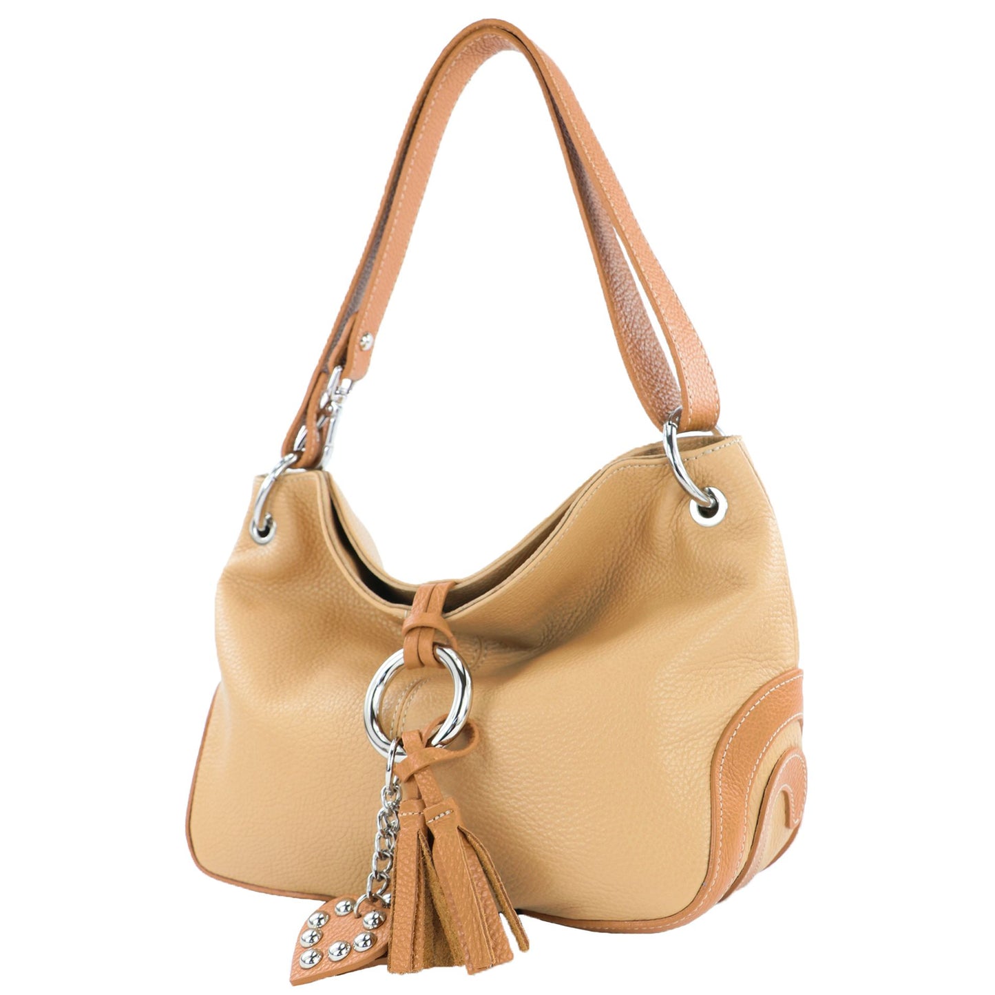 modamoda de - T10 -  ital. Leder Schultertasche Umhängetasche