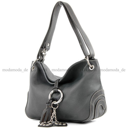 modamoda de - T10 -  ital. Leder Schultertasche Umhängetasche