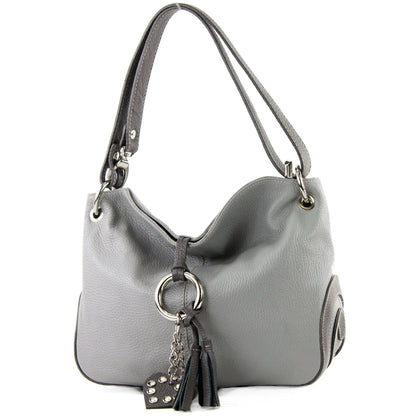 modamoda de - T10 -  ital. Leder Schultertasche Umhängetasche