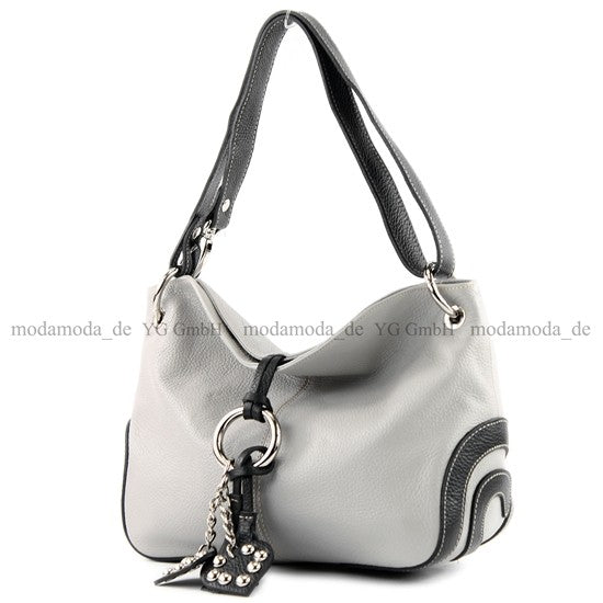 modamoda de - T10 -  ital. Leder Schultertasche Umhängetasche
