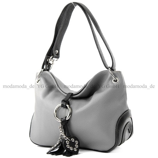 modamoda de - T10 -  ital. Leder Schultertasche Umhängetasche