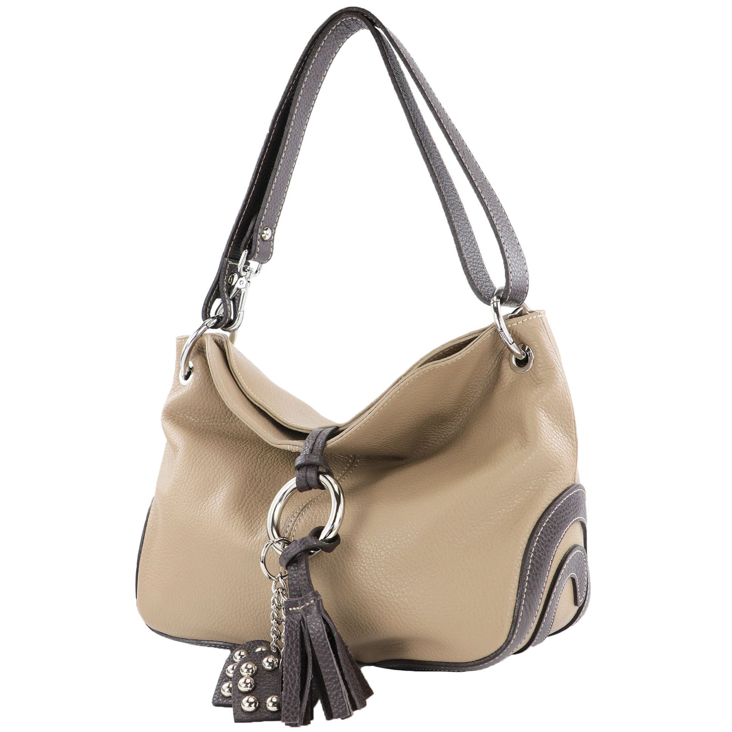 modamoda de - T10 -  ital. Leder Schultertasche Umhängetasche