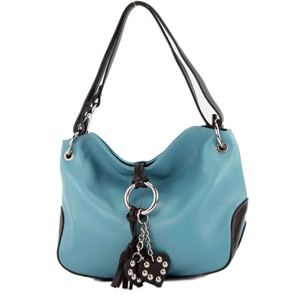 modamoda de - T10 -  ital. Leder Schultertasche Umhängetasche