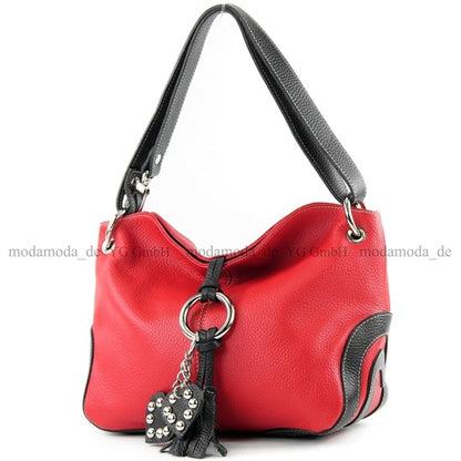 modamoda de - T10 -  ital. Leder Schultertasche Umhängetasche