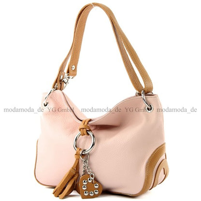 modamoda de - T10 -  ital. Leder Schultertasche Umhängetasche