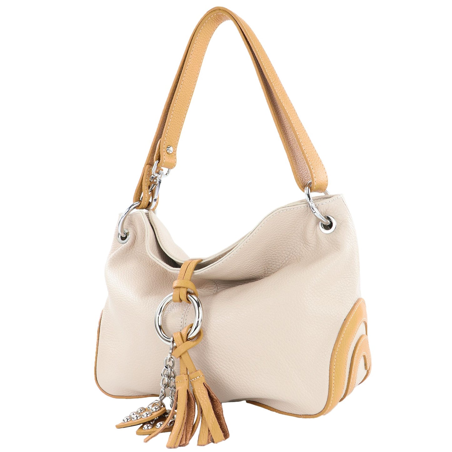 modamoda de - T10 -  ital. Leder Schultertasche Umhängetasche