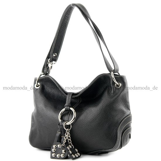 modamoda de - T10 -  ital. Leder Schultertasche Umhängetasche