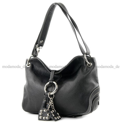 modamoda de - T10 -  ital. Leder Schultertasche Umhängetasche