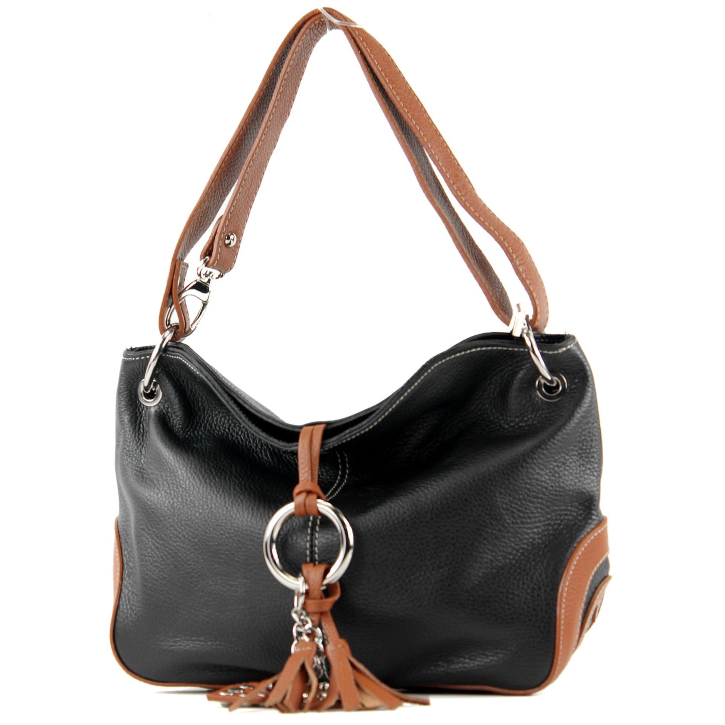 modamoda de - T10 -  ital. Leder Schultertasche Umhängetasche