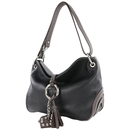 modamoda de - T10 -  ital. Leder Schultertasche Umhängetasche