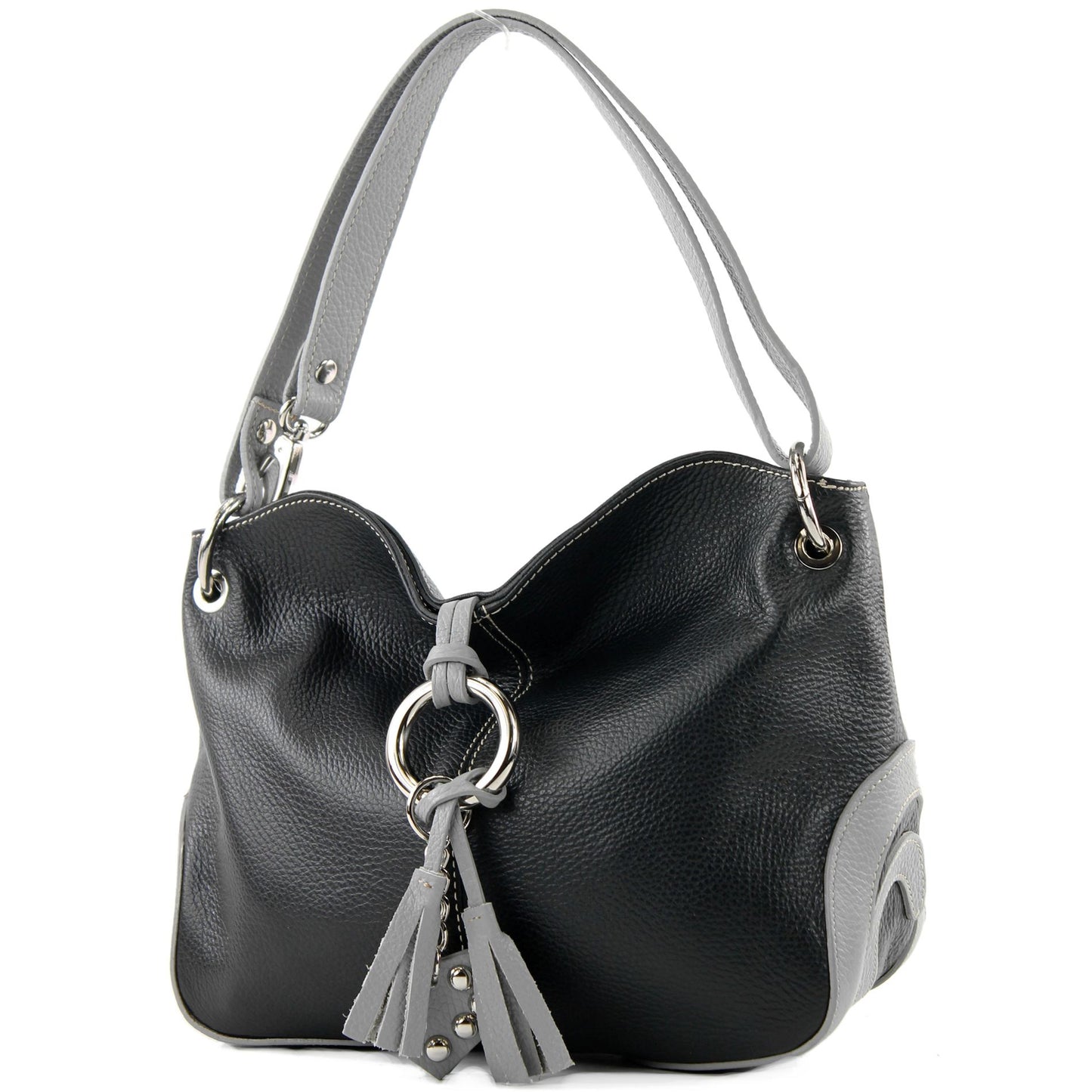 modamoda de - T10 -  ital. Leder Schultertasche Umhängetasche