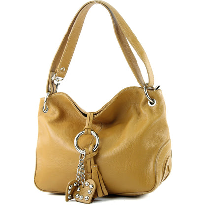 modamoda de - T10 -  ital. Leder Schultertasche Umhängetasche