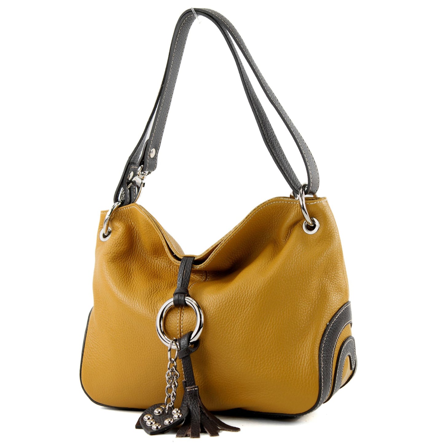 modamoda de - T10 -  ital. Leder Schultertasche Umhängetasche