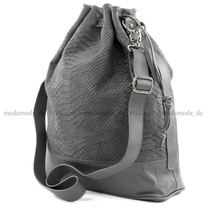 modamoda de -T100 - ital Handtasche Echt Nappaleder
