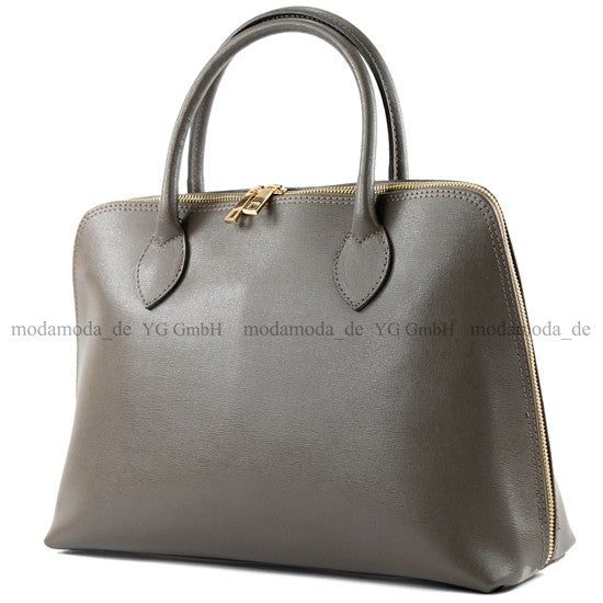 modamoda de - T102 -  ital Henkeltasche DIN A4 aus Echtleder