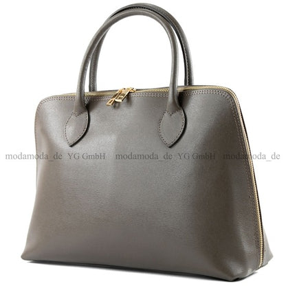modamoda de - T102 -  ital Henkeltasche DIN A4 aus Echtleder
