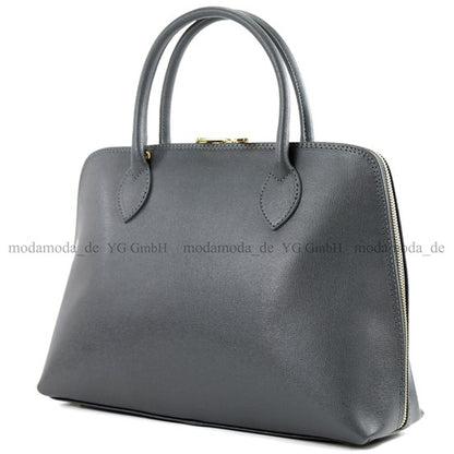 modamoda de - T102 -  ital Henkeltasche DIN A4 aus Echtleder